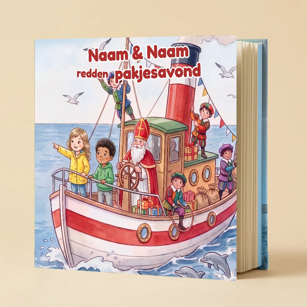 Naam & Naam redden pakjesavond - gepersonaliseerd kinderboek