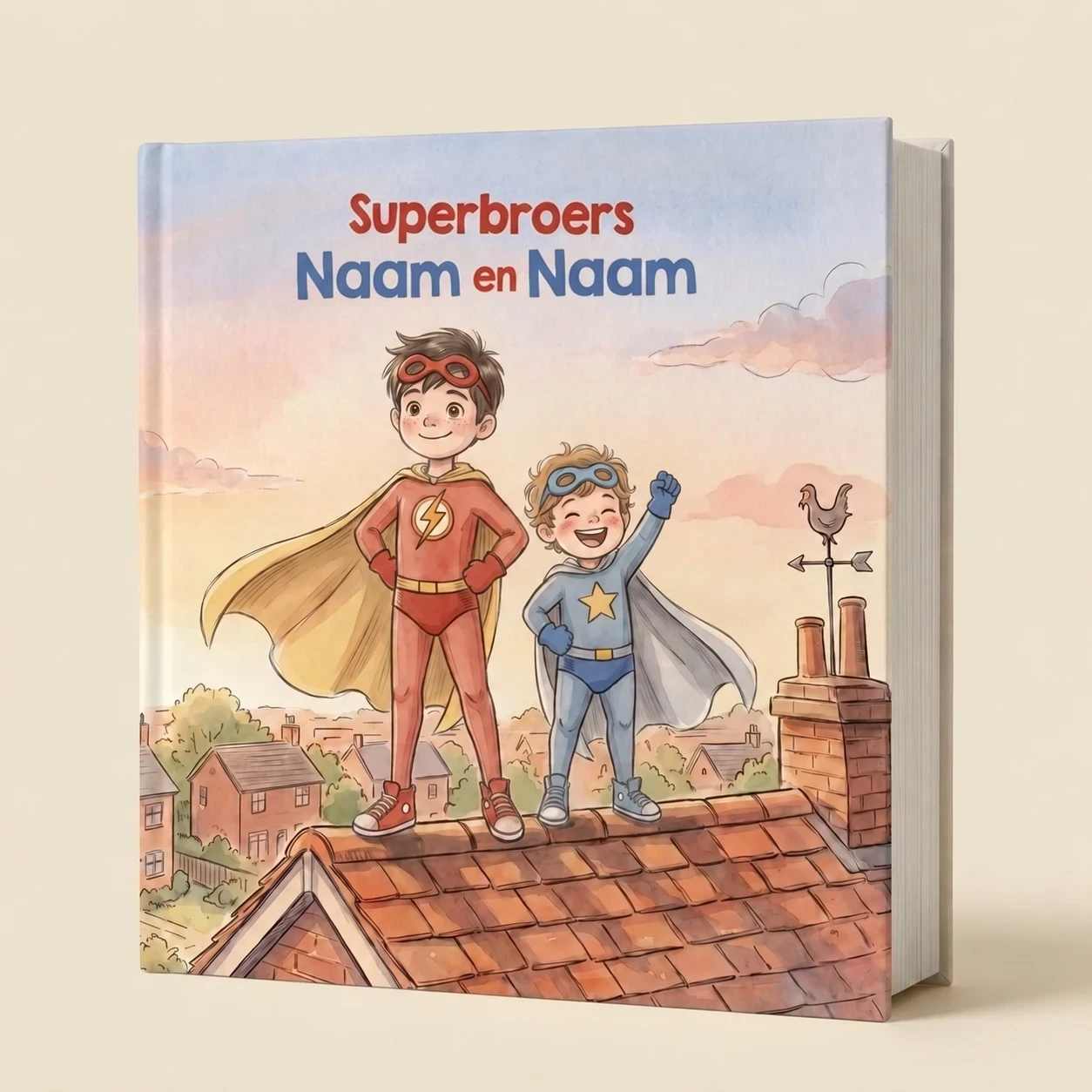 Superbroers / Superzussen Naam en Naam - gepersonaliseerd kinderboek